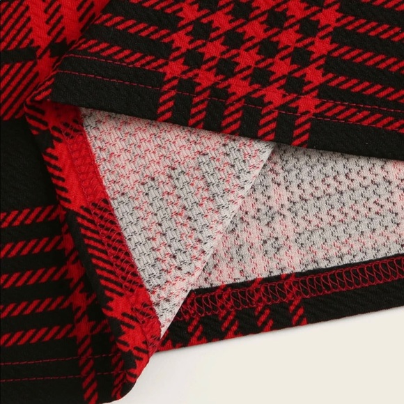 Two Tone Tartan Pattern Dress - Picture 3 of 4